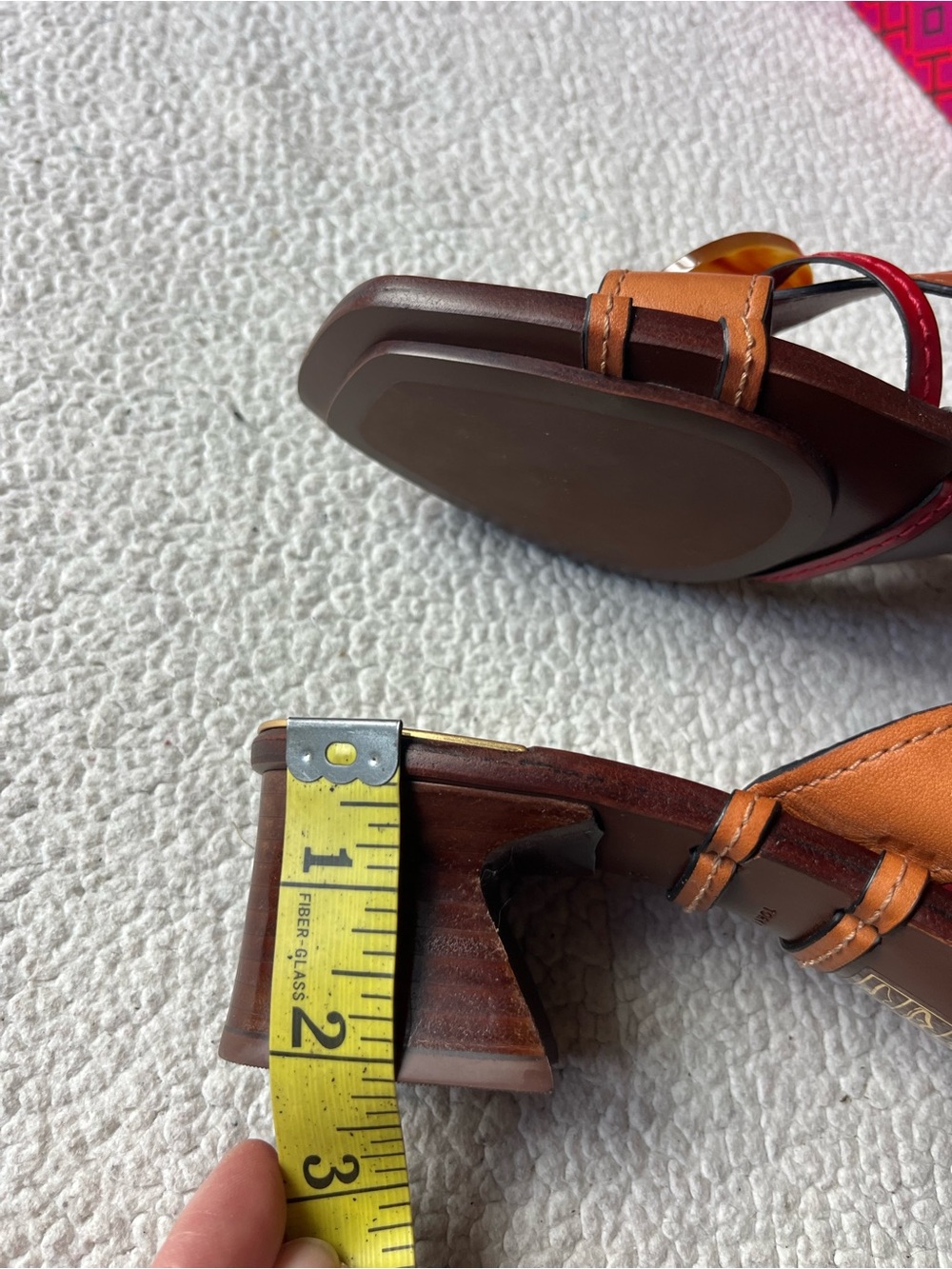 TORY BURCH ARTISANAL KNOTTED SANDALS 8.5 WOMENS - Picture 6 of 7